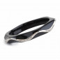 Preview: Wavy Black Resin Bangle