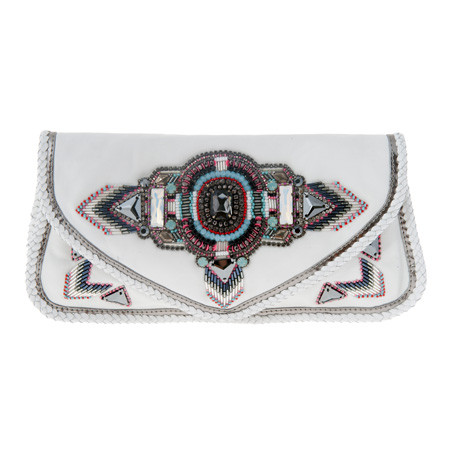 Alvina Clutch White Tasche