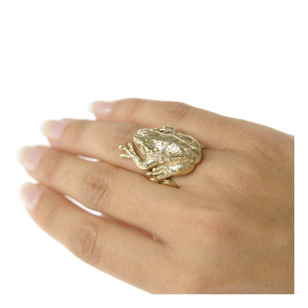 Frog Ring Bronze