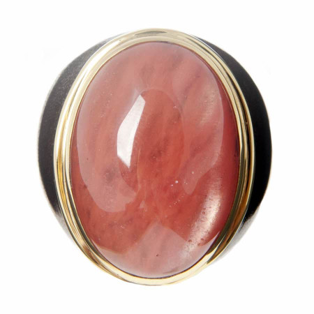 Cherry Quartz Small Ring