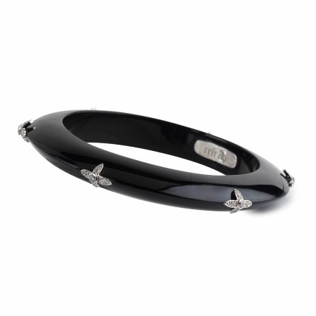 Starlet Basic Black Resin Bangle