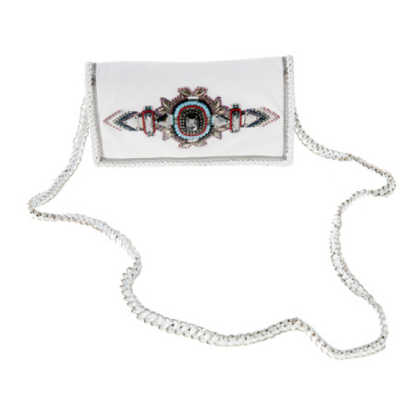 Sarita Clutch White Tasche