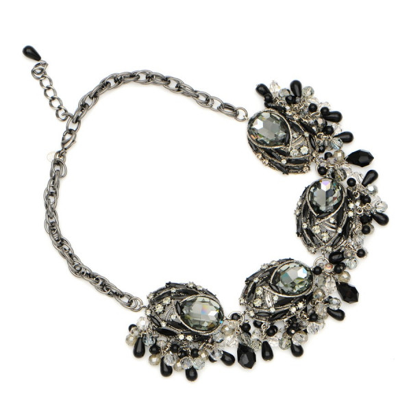 Sense and Sensibility Black Silver Kette