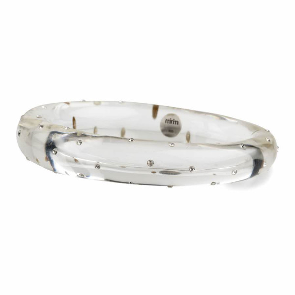 Starry Night Clear Resin Bangle