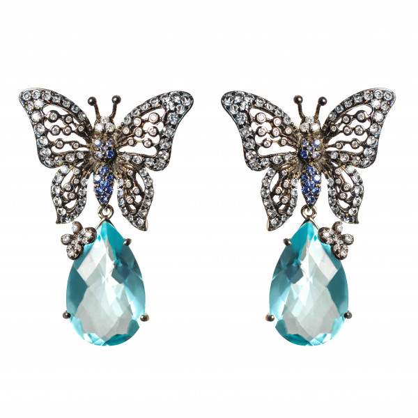 Papillon Bleu Clip