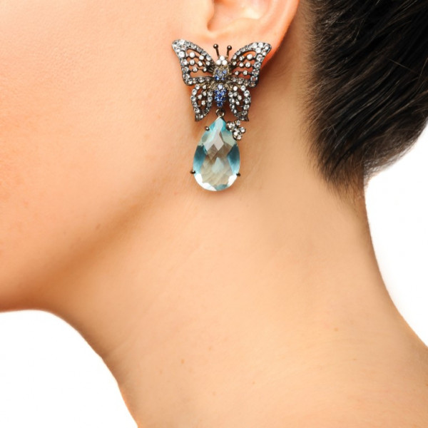 Papillon Bleu Clip